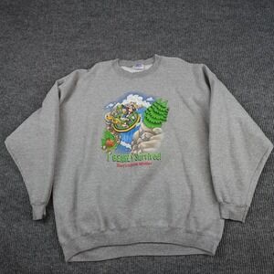 VTG Disneyland Resort Sweatshirt Mens 2XL Gray Fleece Crewneck Pullover Goofy
